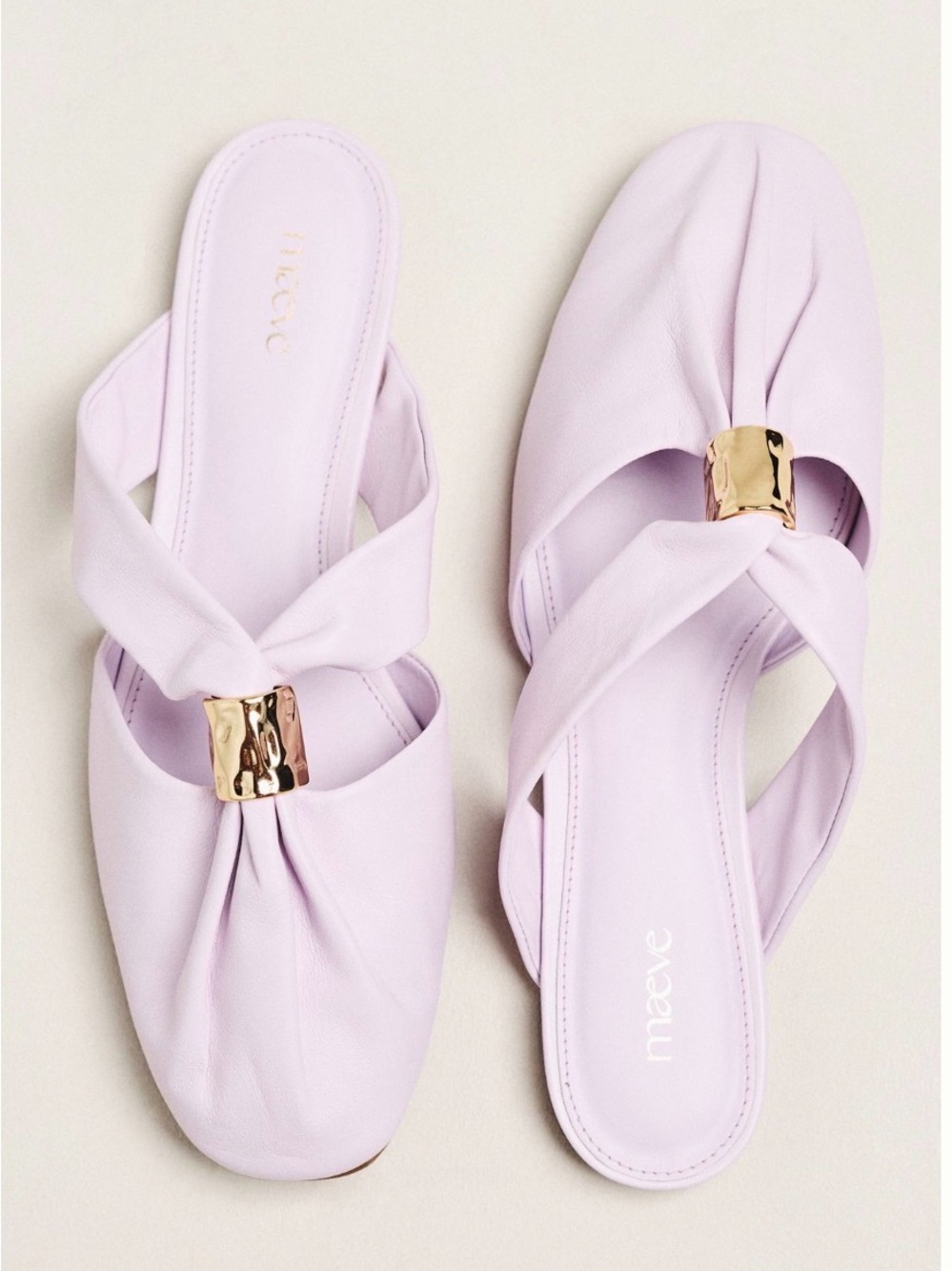 Maeve Lilac Mule Flats - New in Box
